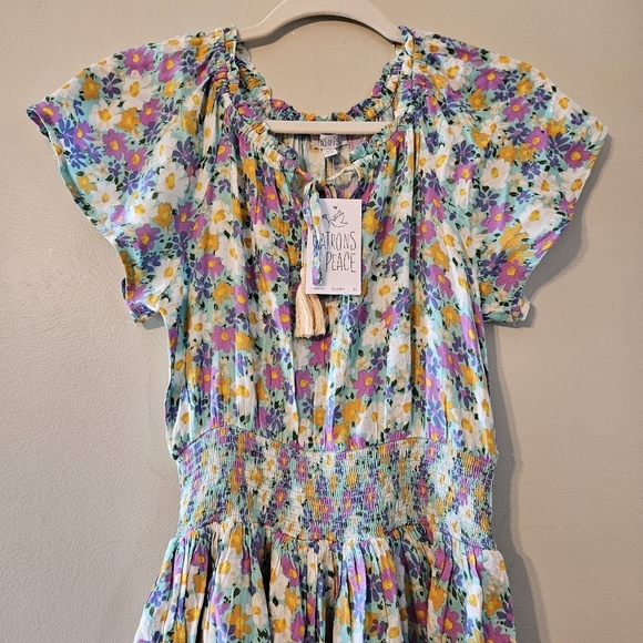NWT Patrons Of Peace Daisy Sundress Floral Print Mini Feminine Sun Dress Size XS - Picture 4 of 15